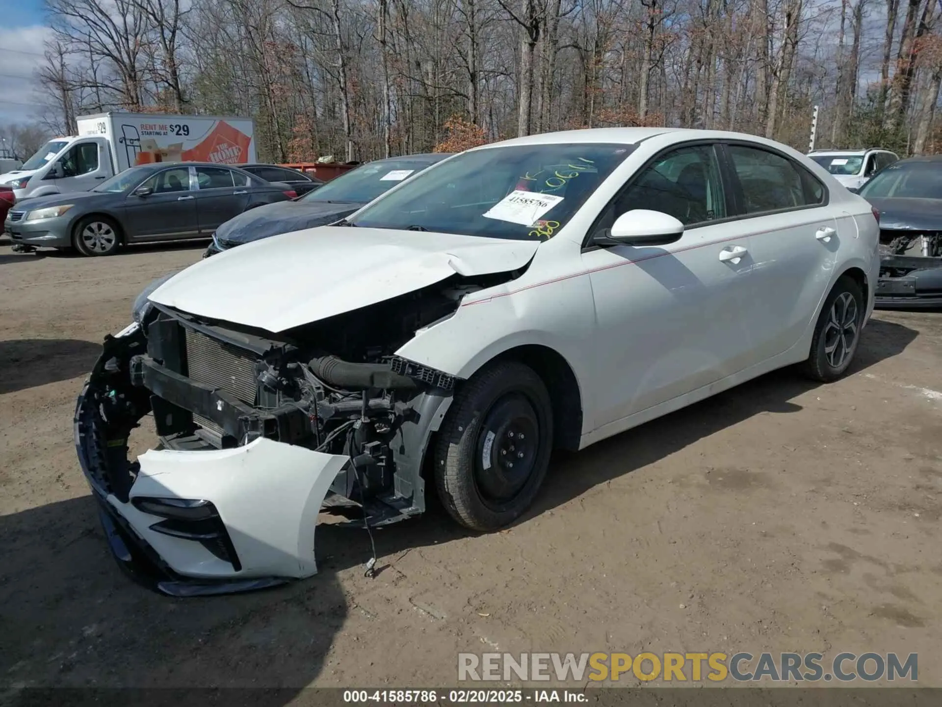 2 fotografías del automóvil dañado 3KPF24AD6KE108551 KIA FORTE 2019