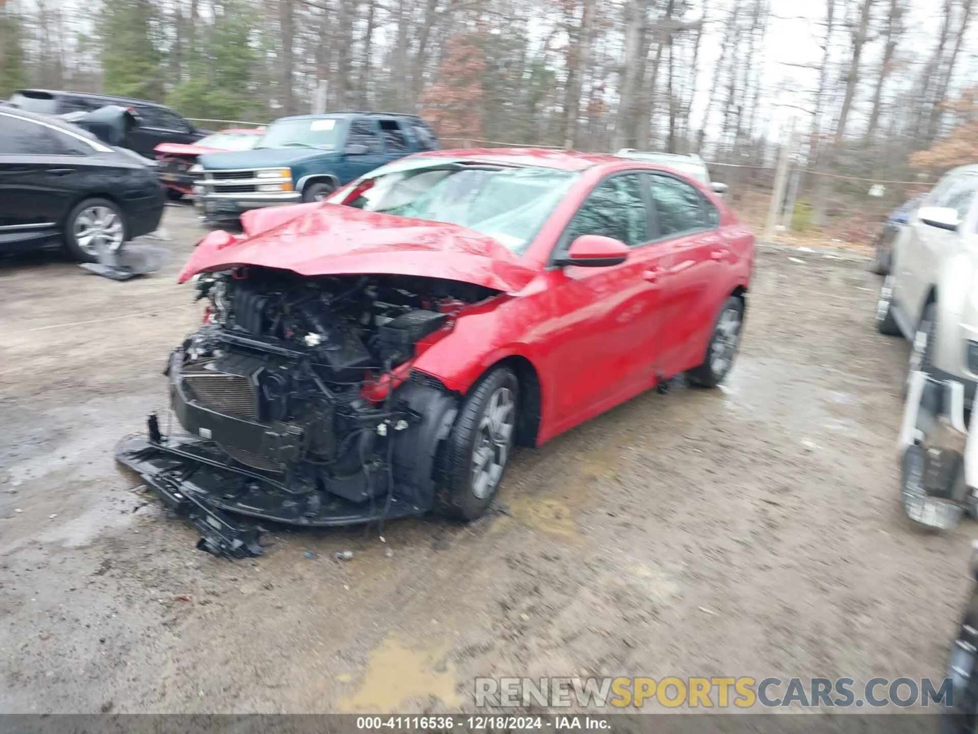 2 fotografías del automóvil dañado 3KPF24AD6KE131571 KIA FORTE 2019