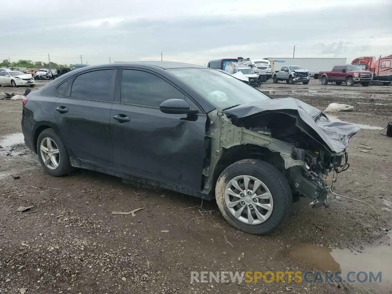 4 fotografías del automóvil dañado 3KPF24AD7KE006269 KIA FORTE 2019