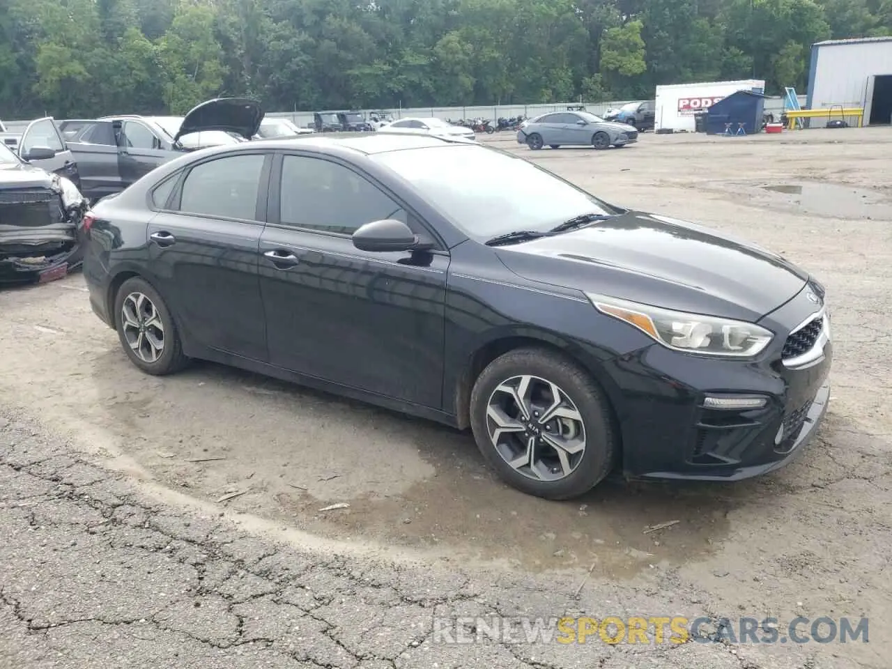 4 fotografías del automóvil dañado 3KPF24AD7KE091730 KIA FORTE 2019