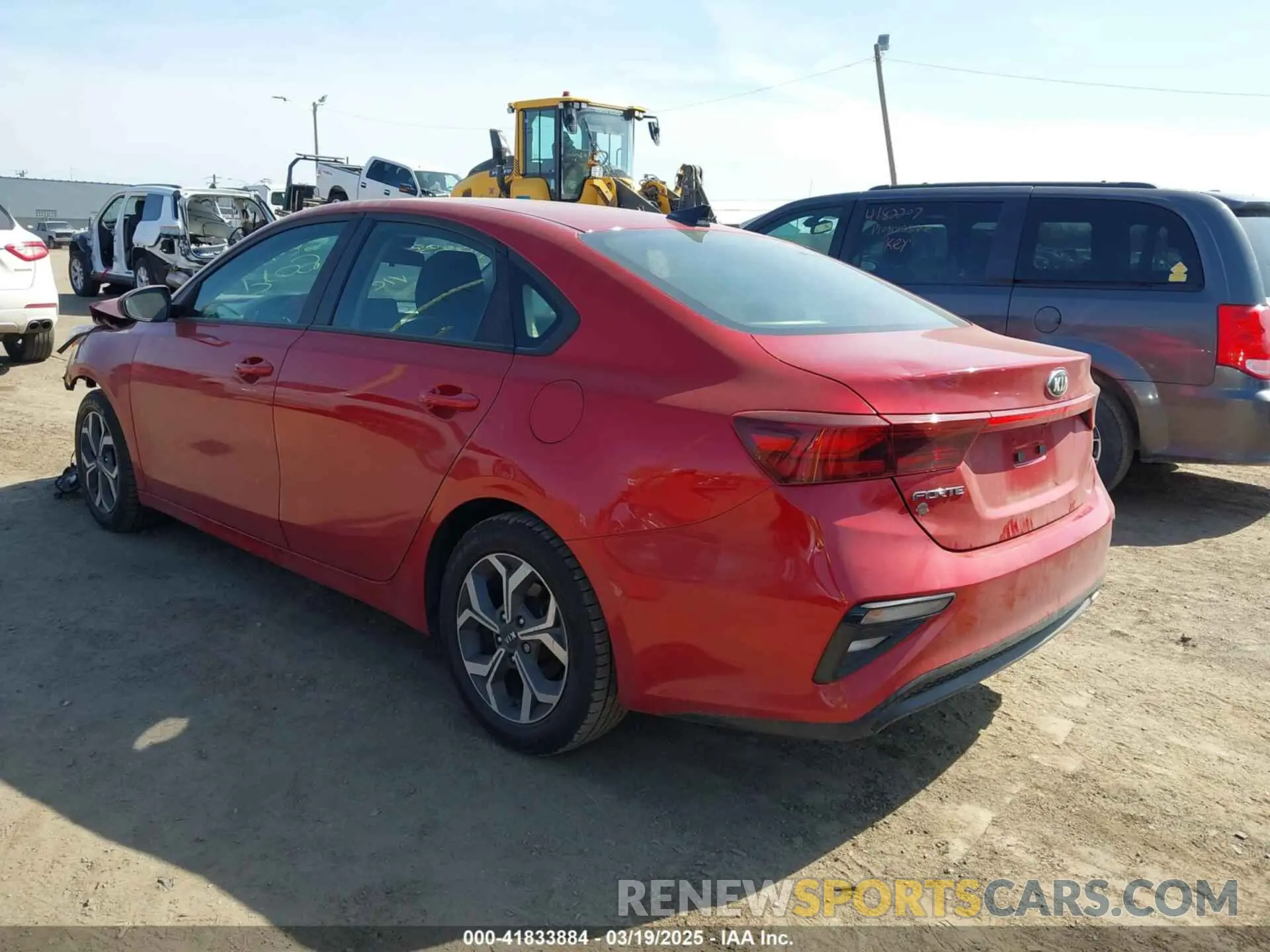 3 fotografías del automóvil dañado 3KPF24AD9KE126087 KIA FORTE 2019