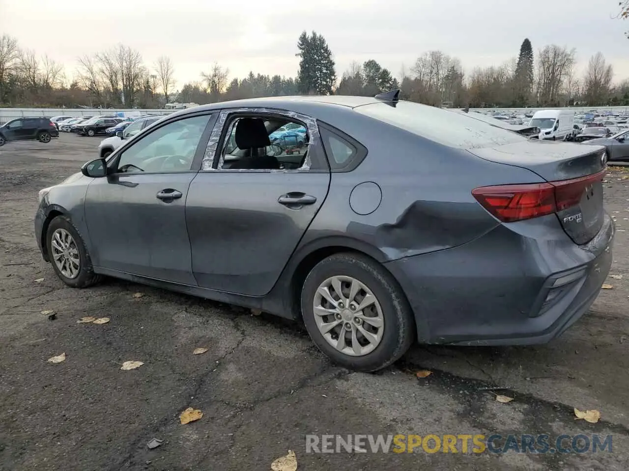 2 fotografías del automóvil dañado 3KPF24ADXKE088336 KIA FORTE 2019