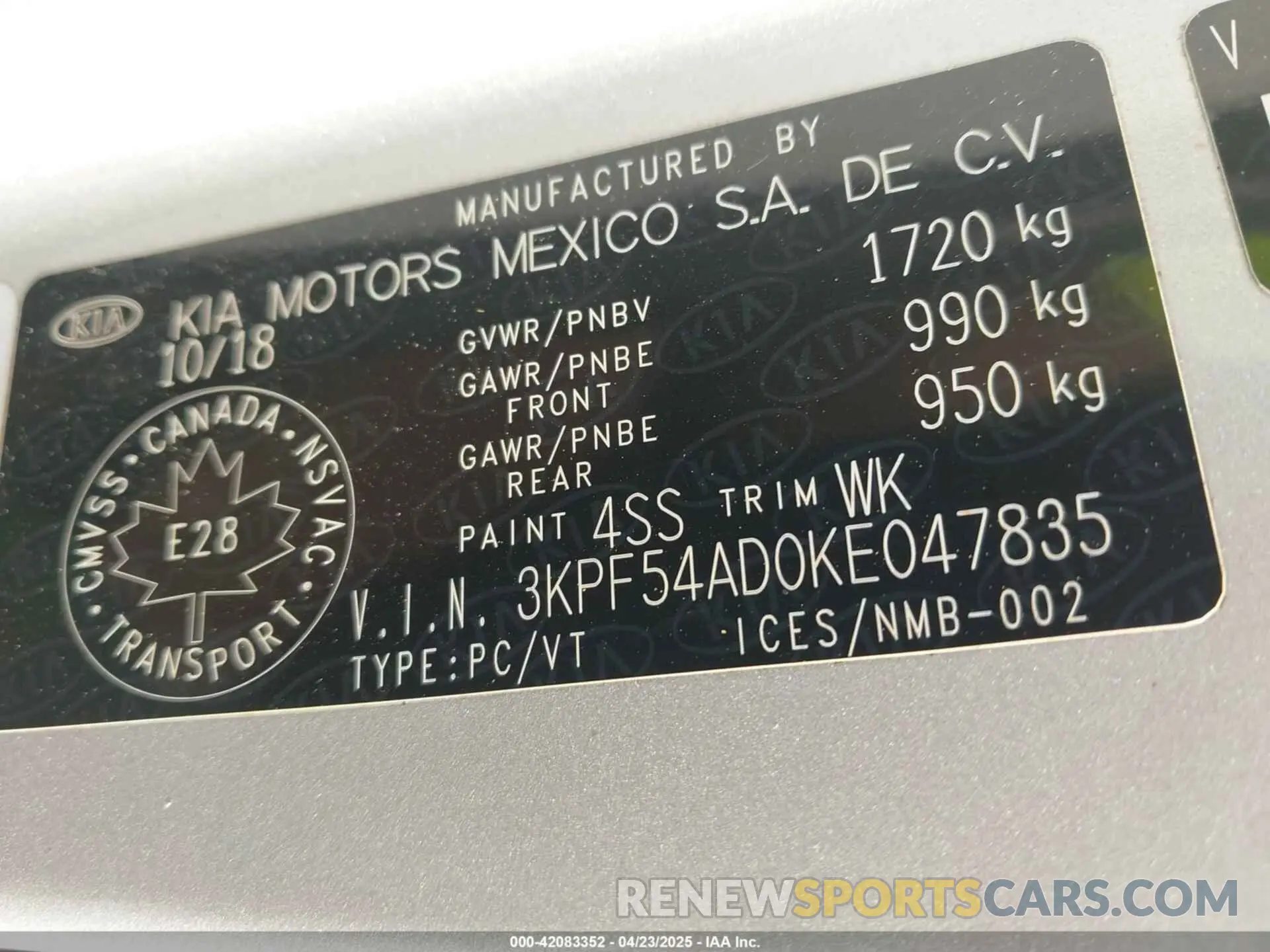 9 fotografías del automóvil dañado 3KPF54AD0KE047835 KIA FORTE 2019