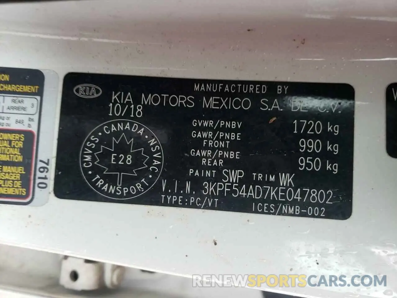 12 fotografías del automóvil dañado 3KPF54AD7KE047802 KIA FORTE 2019