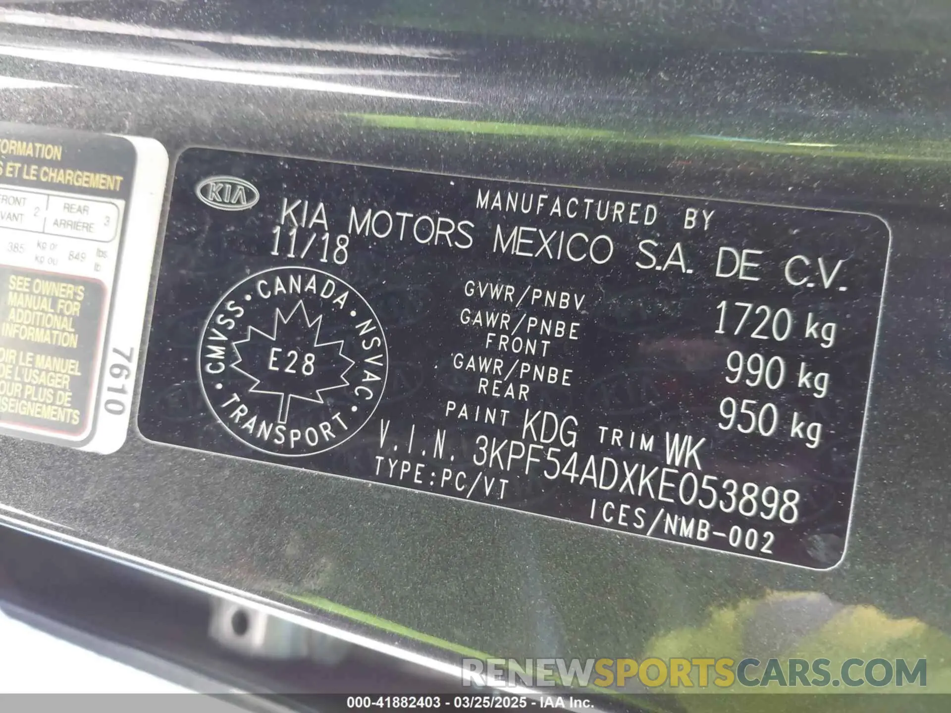 9 fotografías del automóvil dañado 3KPF54ADXKE053898 KIA FORTE 2019
