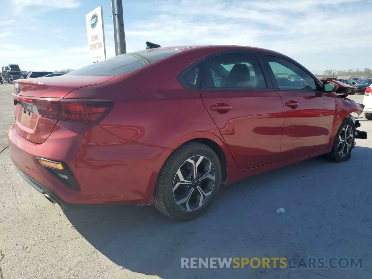 3 fotografías del automóvil dañado 3KPF24AD8LE141794 KIA FORTE 2020