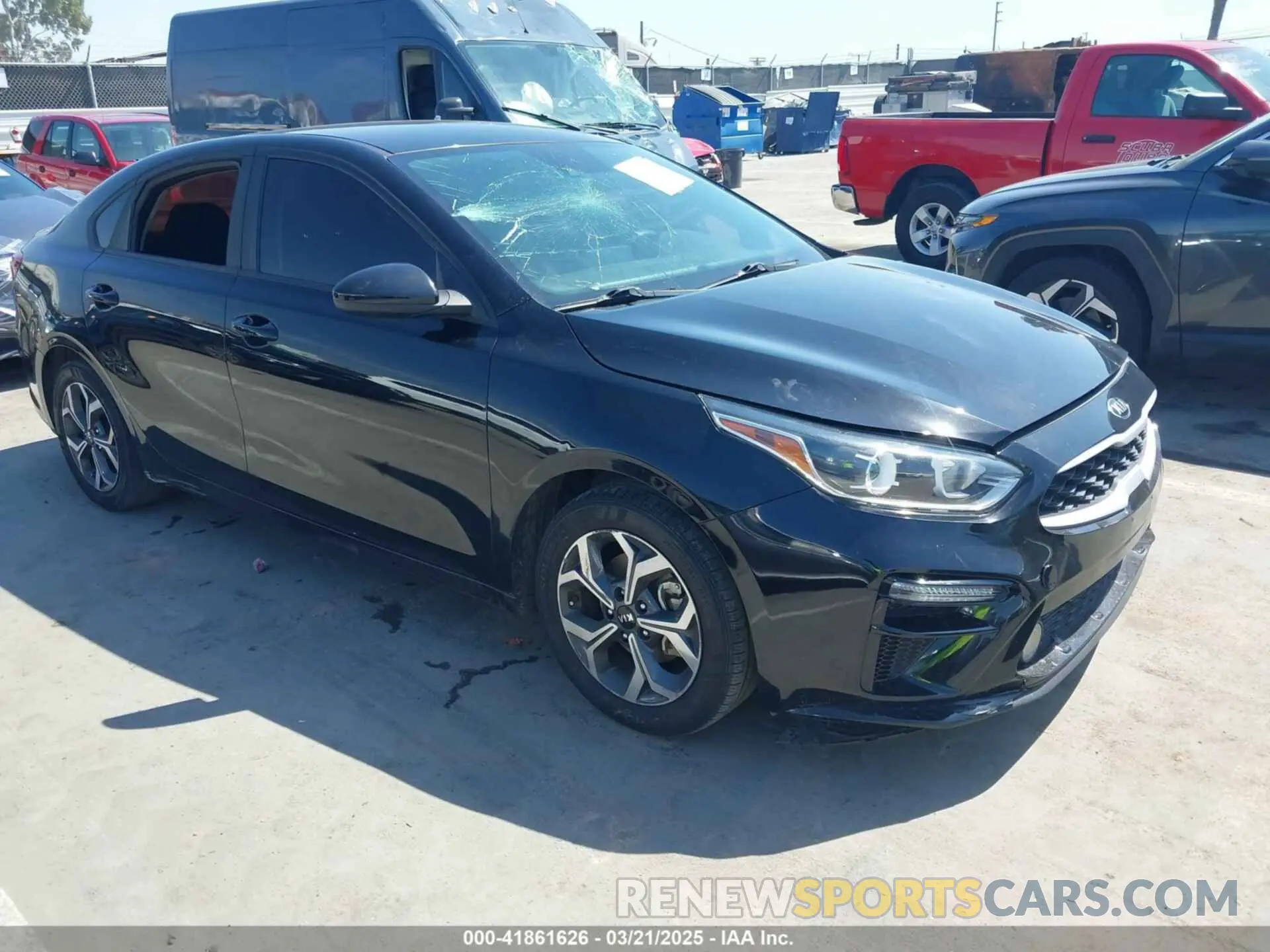 1 fotografías del automóvil dañado 3KPF24AD8LE200150 KIA FORTE 2020