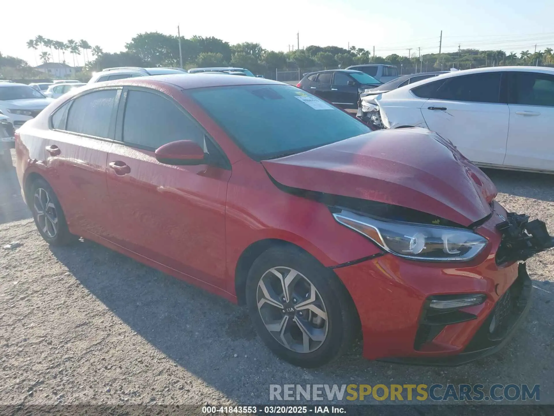 1 fotografías del automóvil dañado 3KPF24AD8LE212962 KIA FORTE 2020