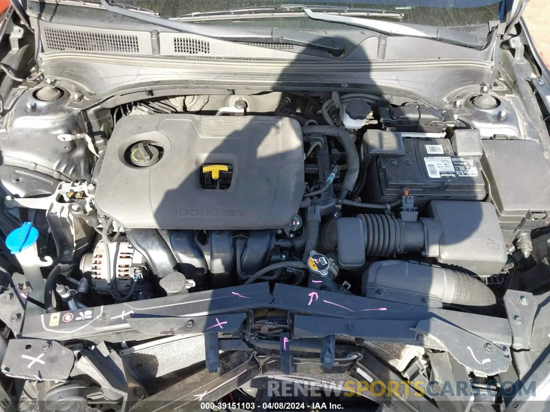 10 fotografías del automóvil dañado 3KPF34AD0LE256192 KIA FORTE 2020