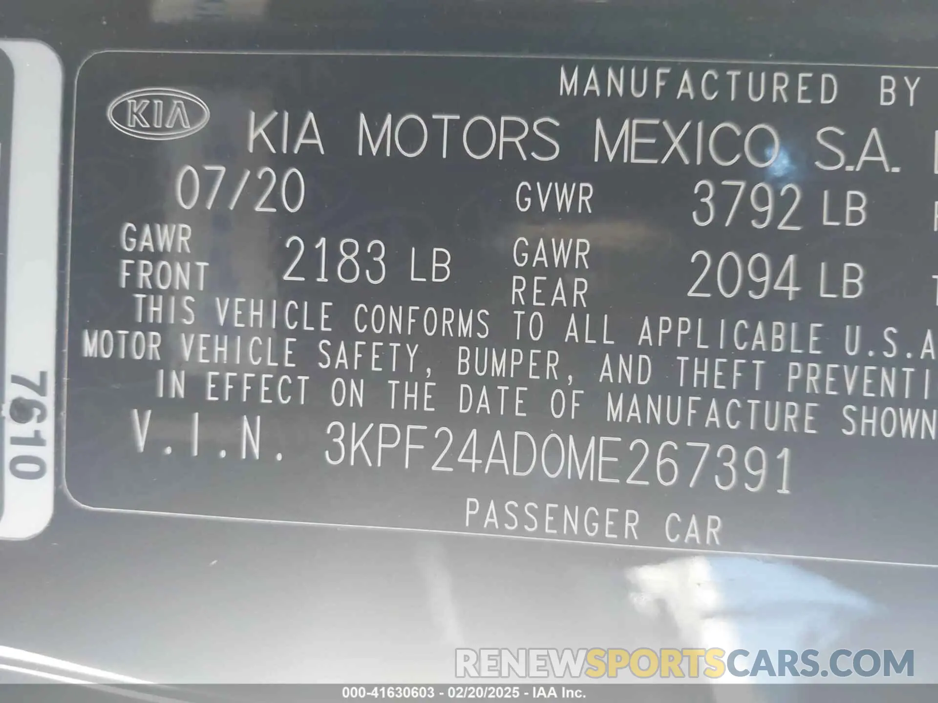 9 fotografías del automóvil dañado 3KPF24AD0ME267391 KIA FORTE 2021