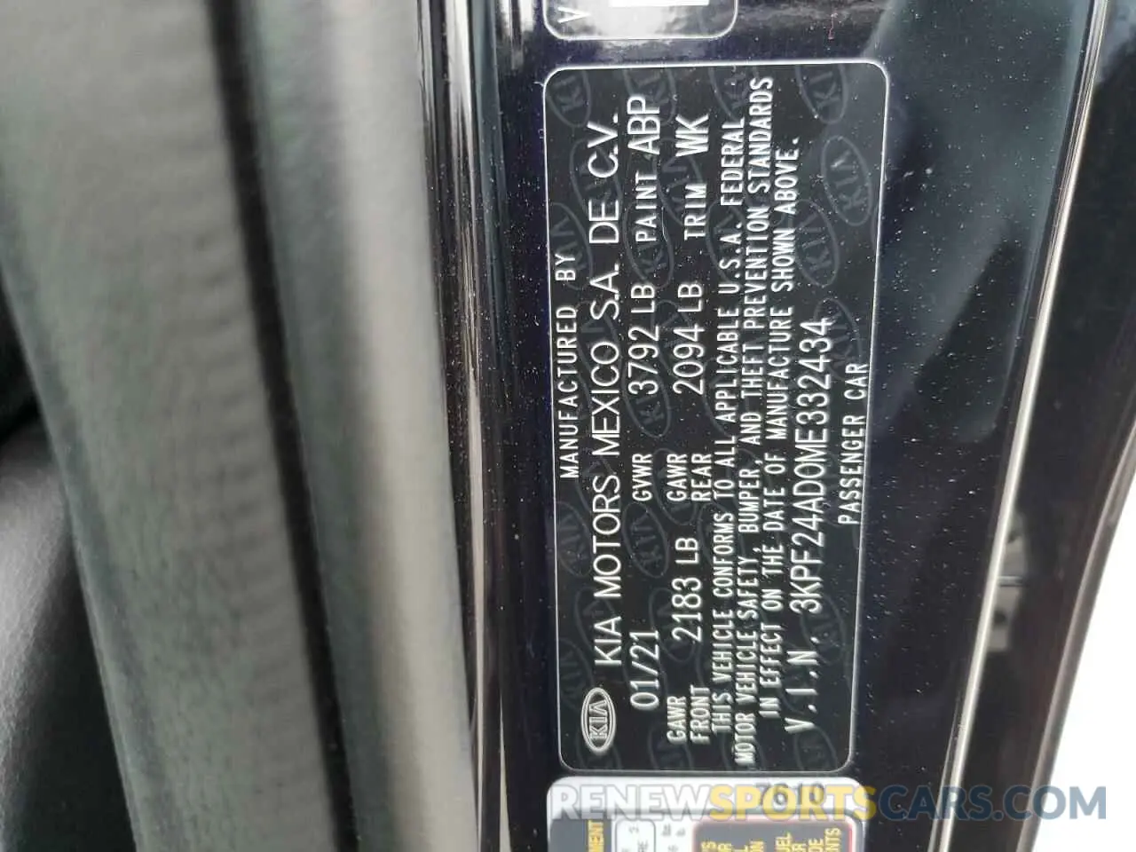 13 fotografías del automóvil dañado 3KPF24AD0ME332434 KIA FORTE 2021
