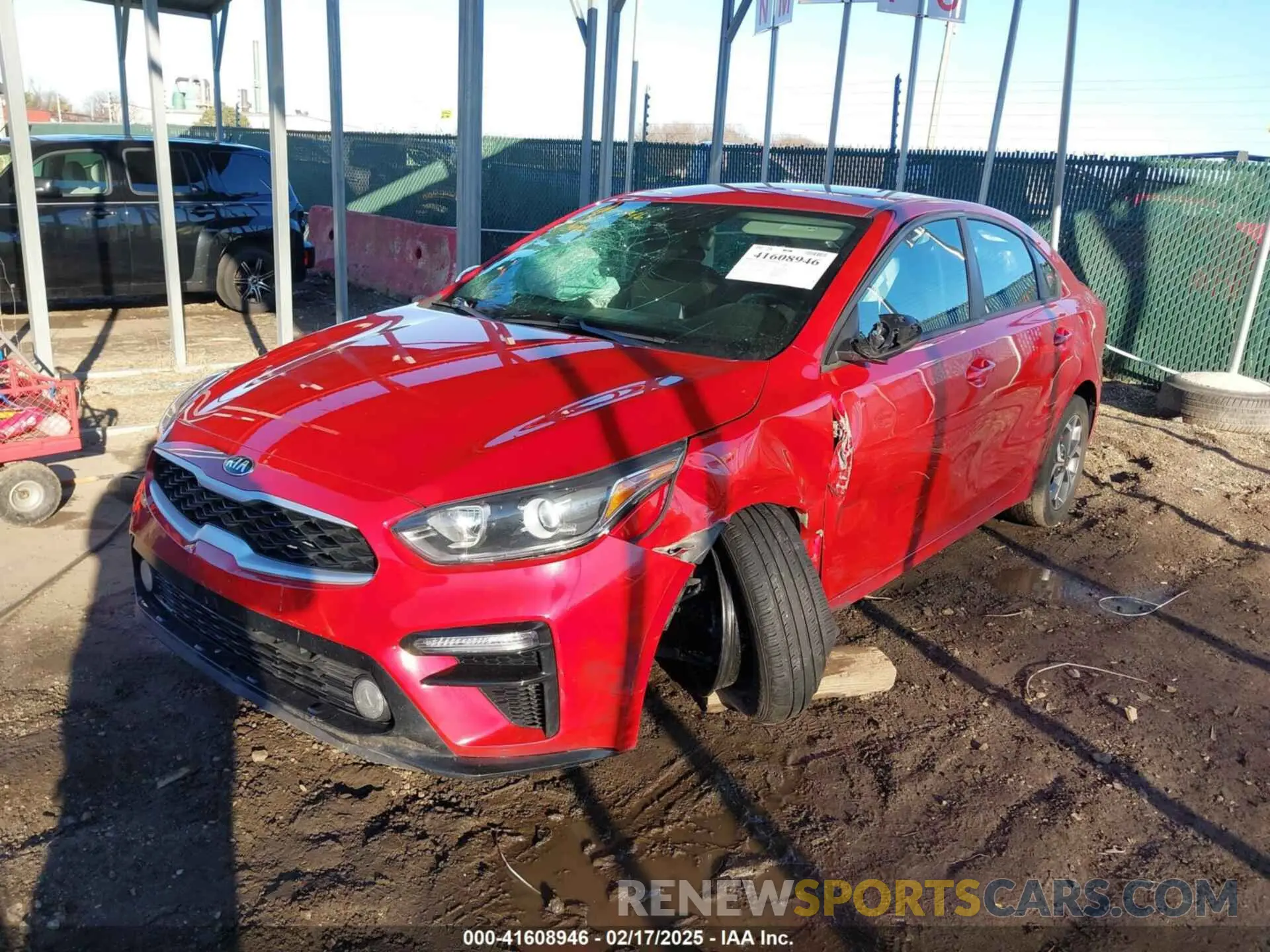 2 fotografías del automóvil dañado 3KPF24AD0ME351730 KIA FORTE 2021