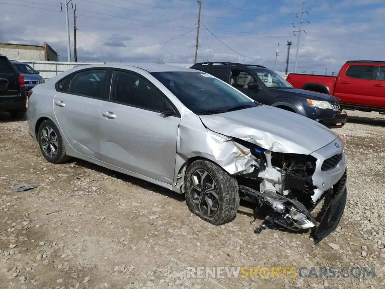 4 fotografías del automóvil dañado 3KPF24AD0ME403504 KIA FORTE 2021