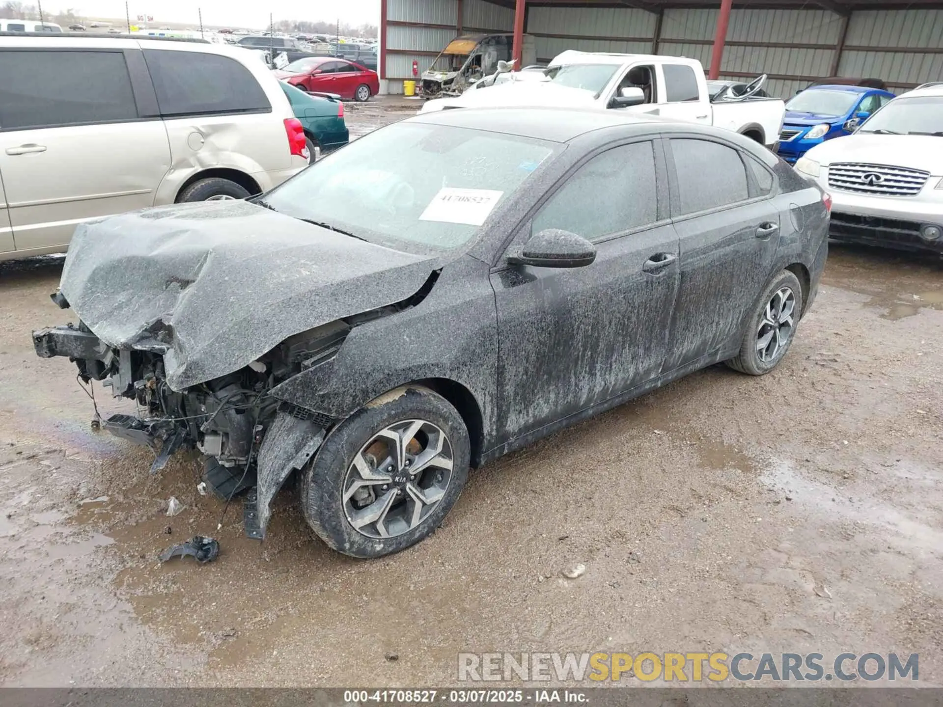 2 fotografías del automóvil dañado 3KPF24AD2ME270647 KIA FORTE 2021