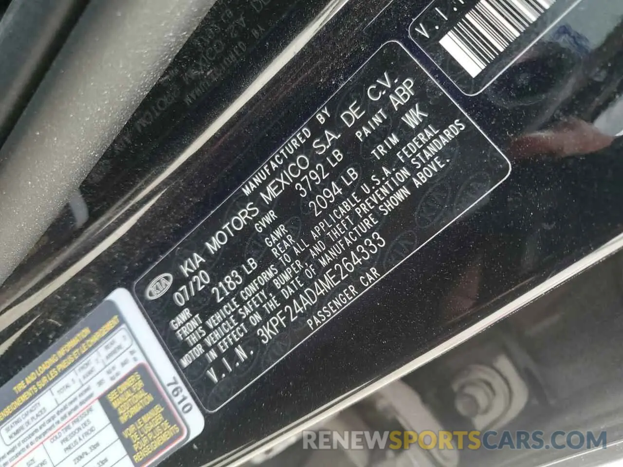 12 fotografías del automóvil dañado 3KPF24AD4ME264333 KIA FORTE 2021