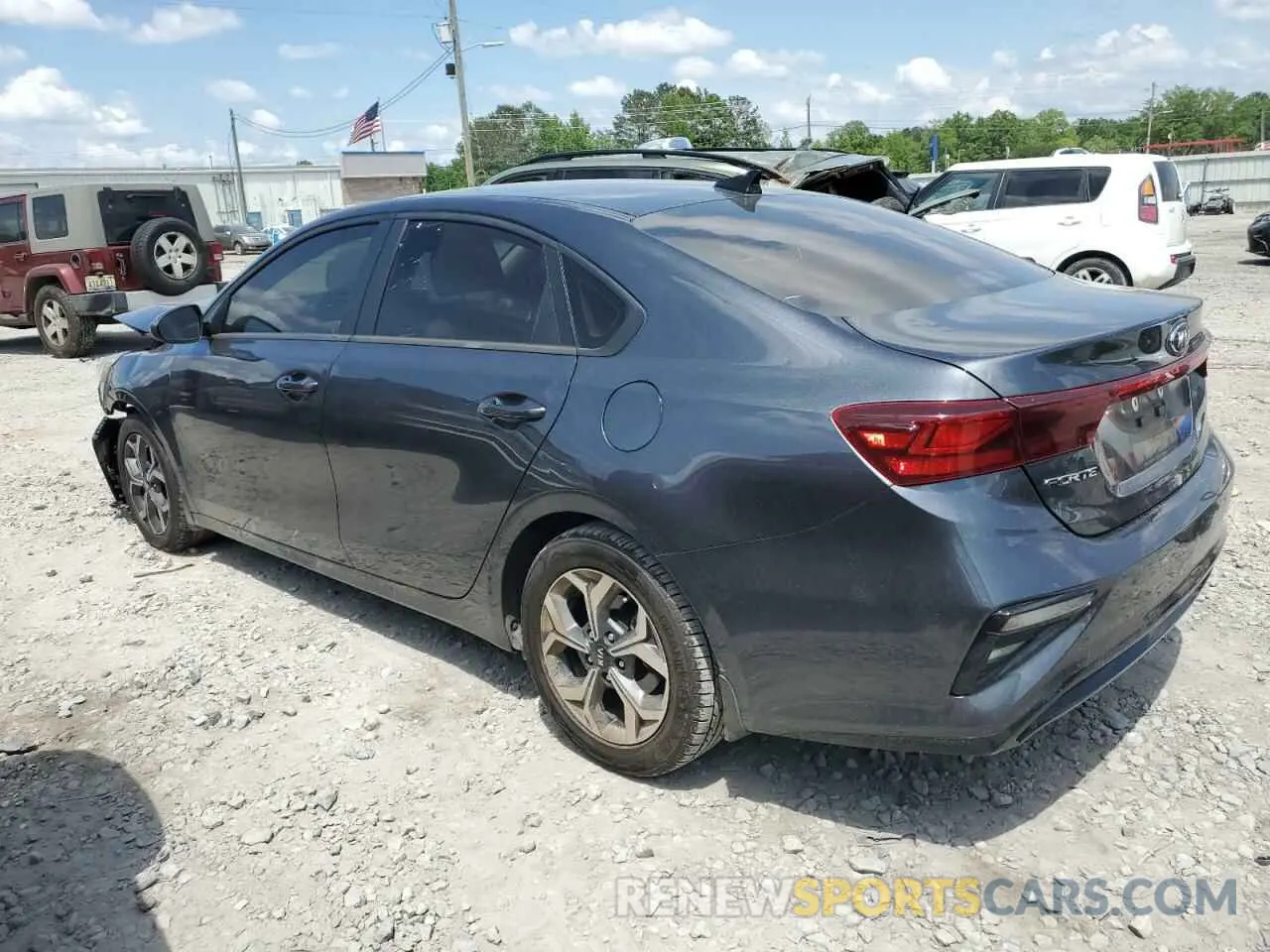 2 fotografías del automóvil dañado 3KPF24AD4ME403747 KIA FORTE 2021