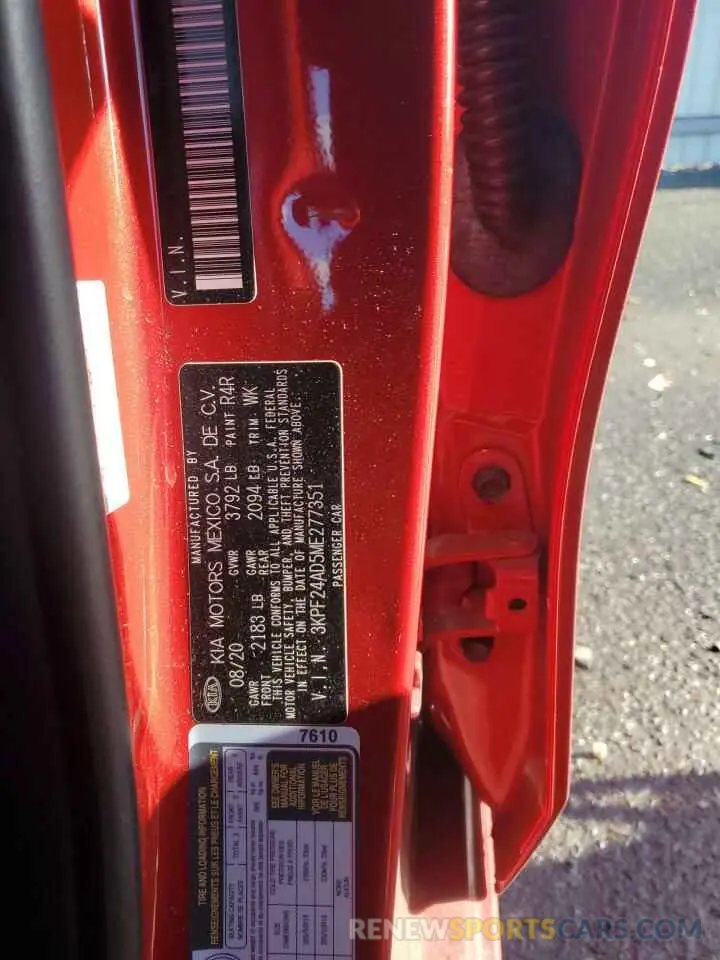 13 fotografías del automóvil dañado 3KPF24AD5ME277351 KIA FORTE 2021