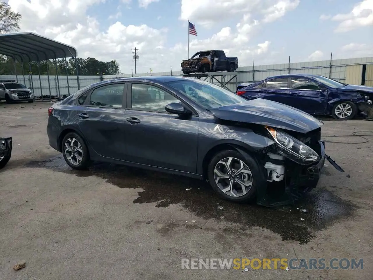 4 fotografías del automóvil dañado 3KPF24AD7ME265475 KIA FORTE 2021