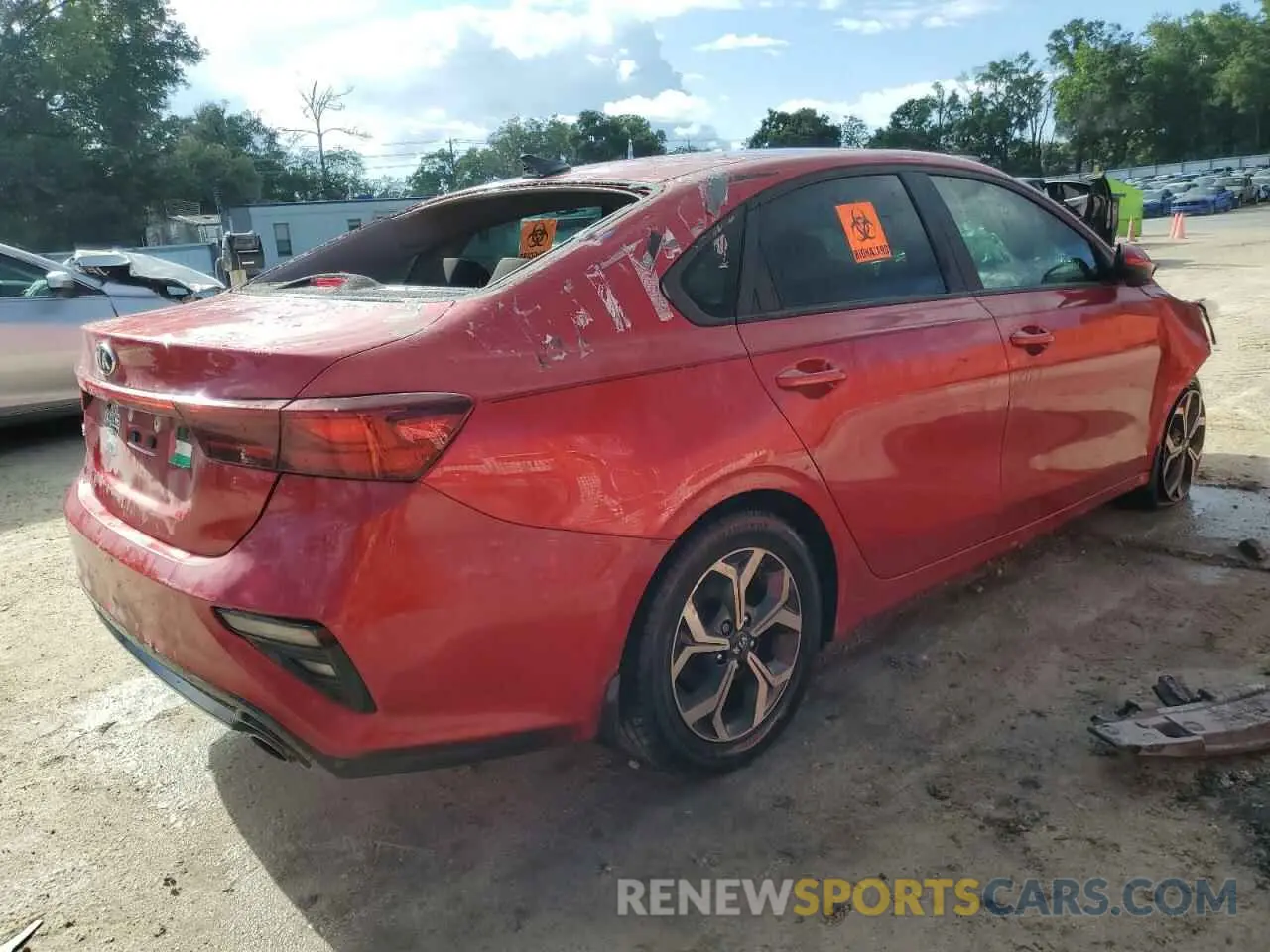 3 fotografías del automóvil dañado 3KPF24ADXME383794 KIA FORTE 2021