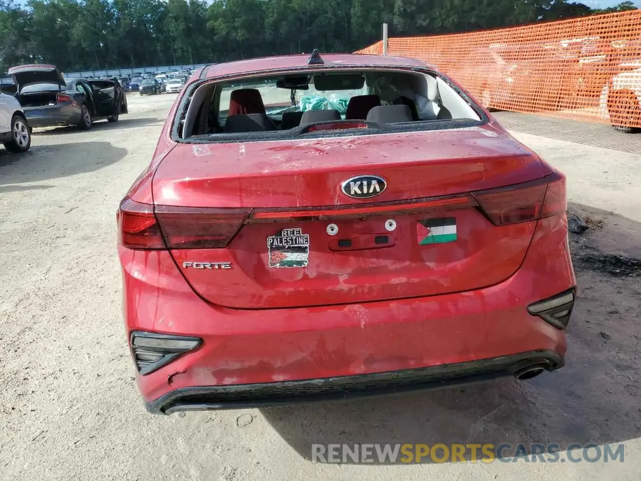 6 fotografías del automóvil dañado 3KPF24ADXME383794 KIA FORTE 2021