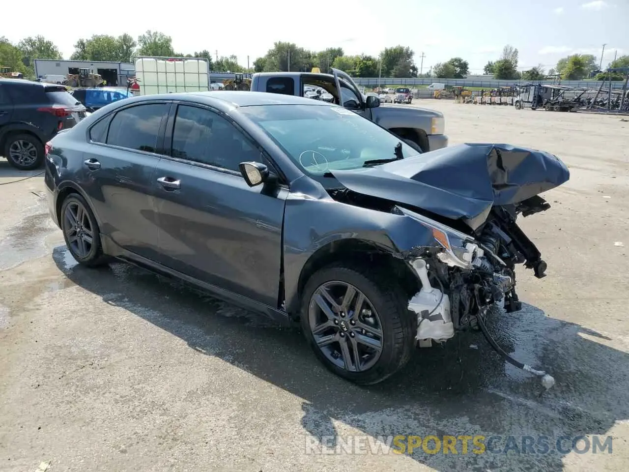 4 fotografías del automóvil dañado 3KPF34AD0ME357671 KIA FORTE 2021