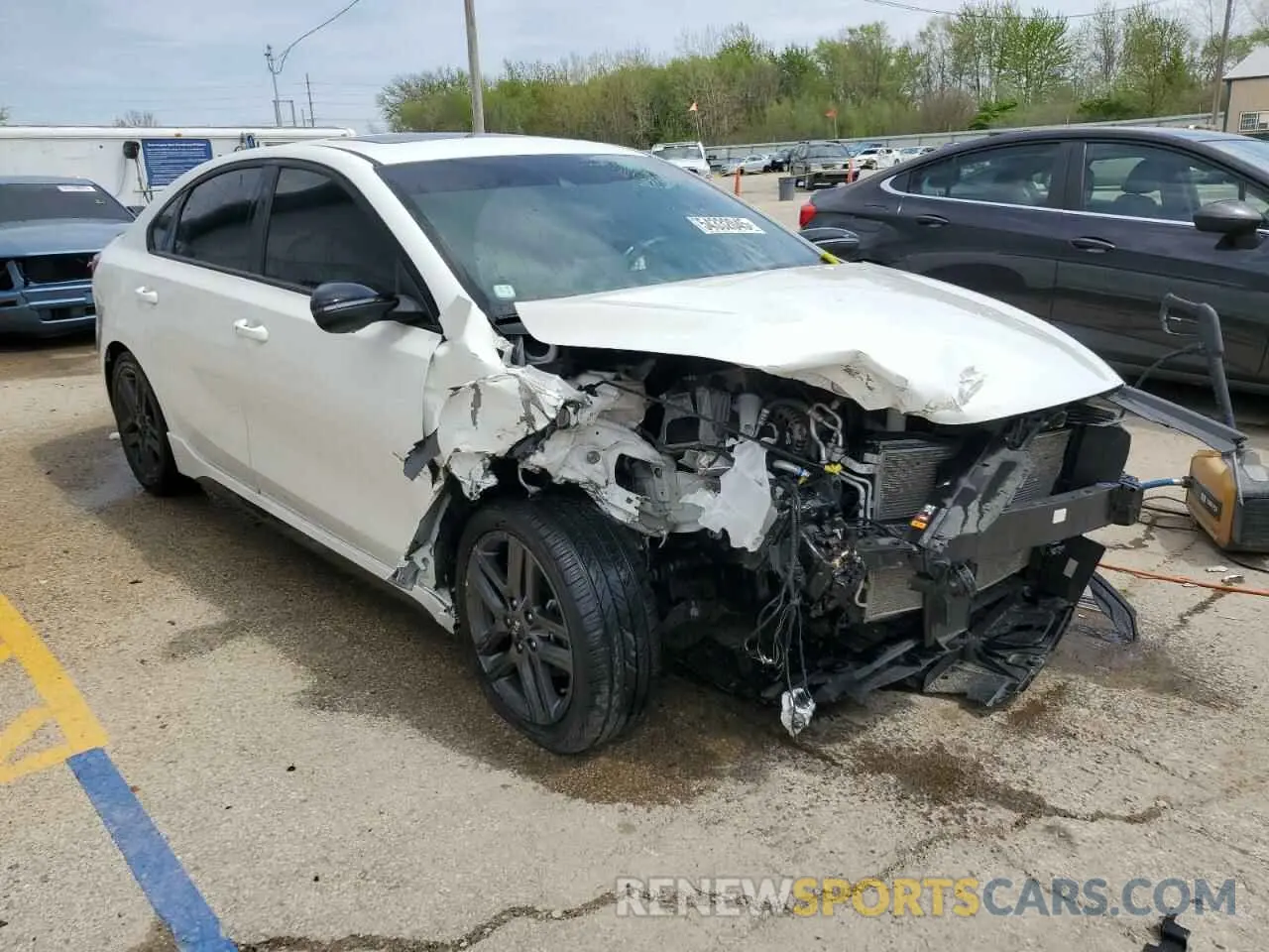 4 fotografías del automóvil dañado 3KPF34AD2ME269284 KIA FORTE 2021