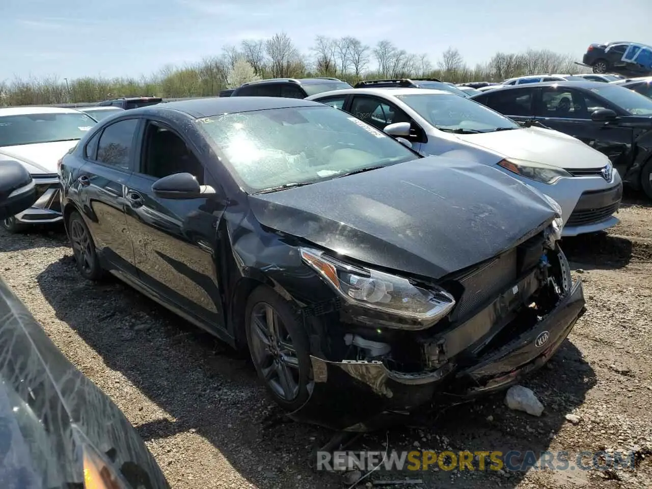 4 fotografías del automóvil dañado 3KPF34AD2ME317544 KIA FORTE 2021