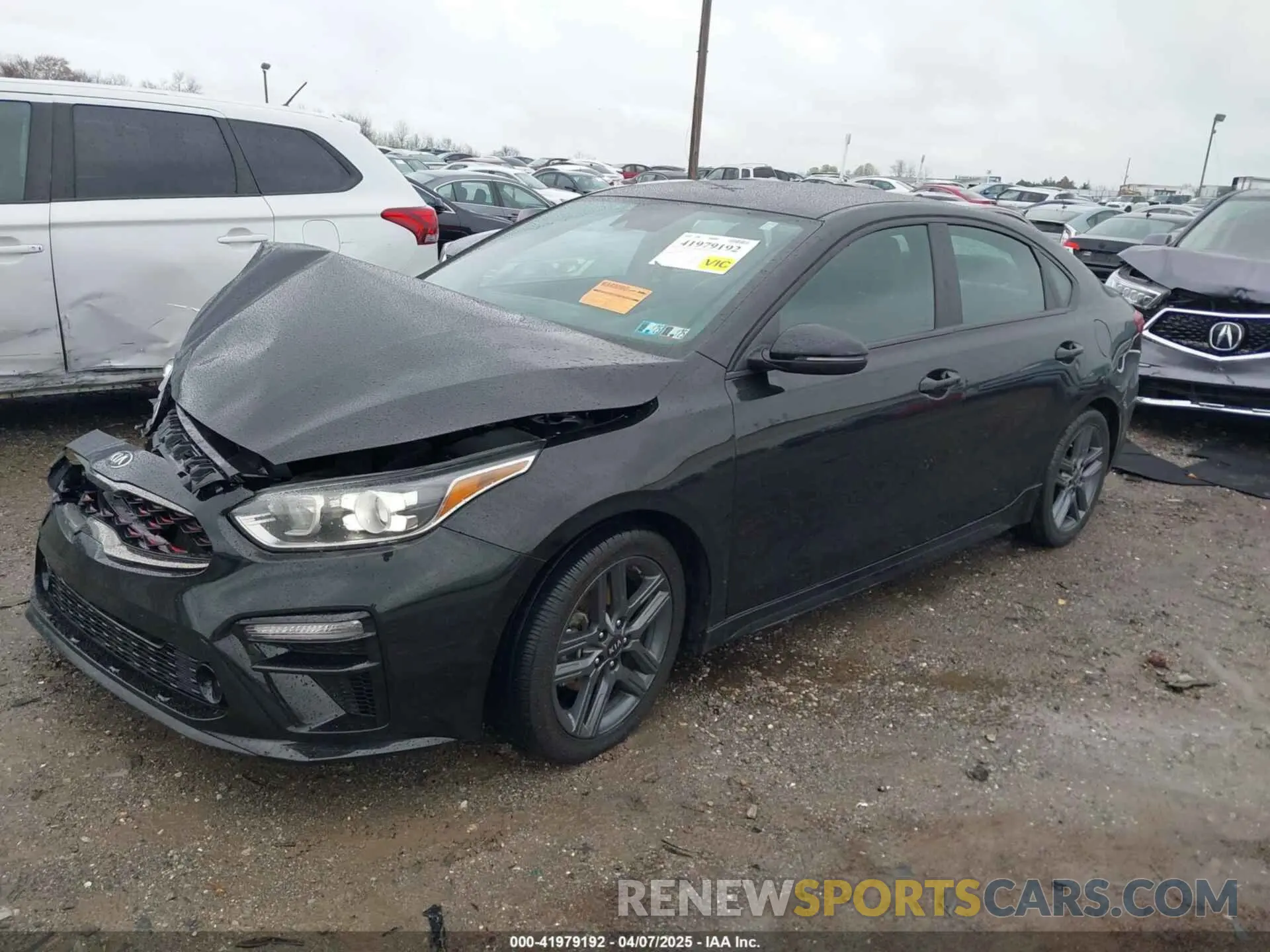 2 fotografías del automóvil dañado 3KPF34AD4ME281775 KIA FORTE 2021
