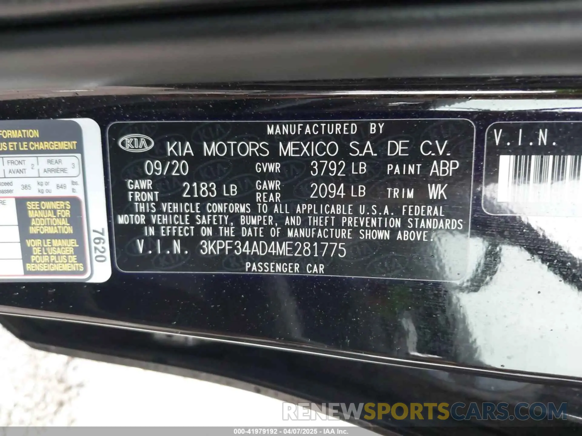 9 fotografías del automóvil dañado 3KPF34AD4ME281775 KIA FORTE 2021