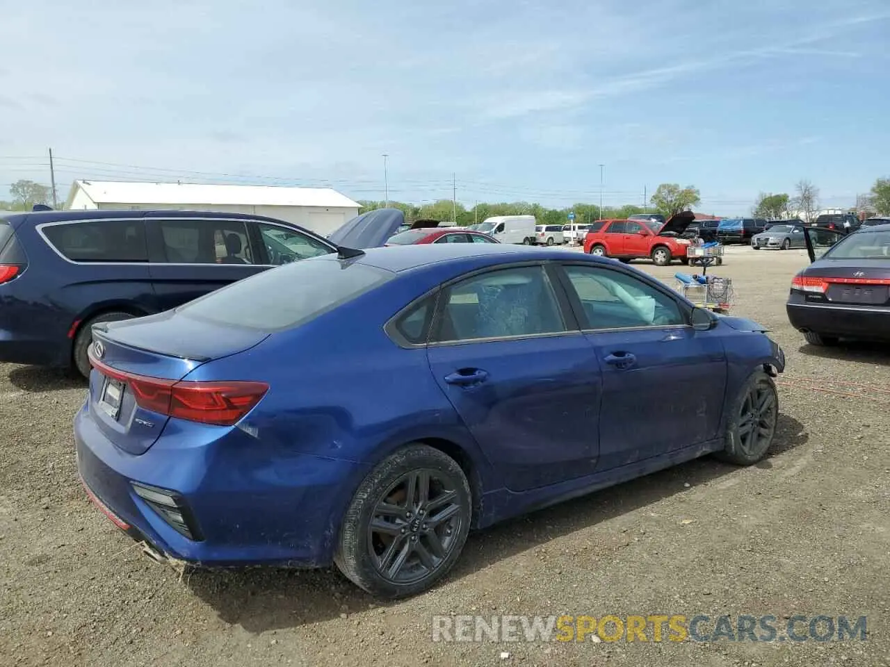 3 fotografías del automóvil dañado 3KPF34AD5ME263818 KIA FORTE 2021