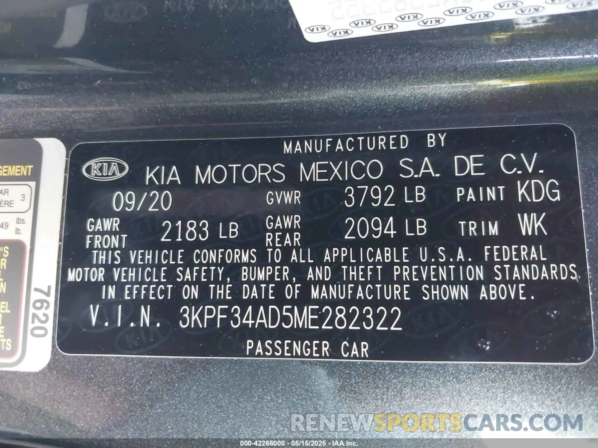 9 fotografías del automóvil dañado 3KPF34AD5ME282322 KIA FORTE 2021