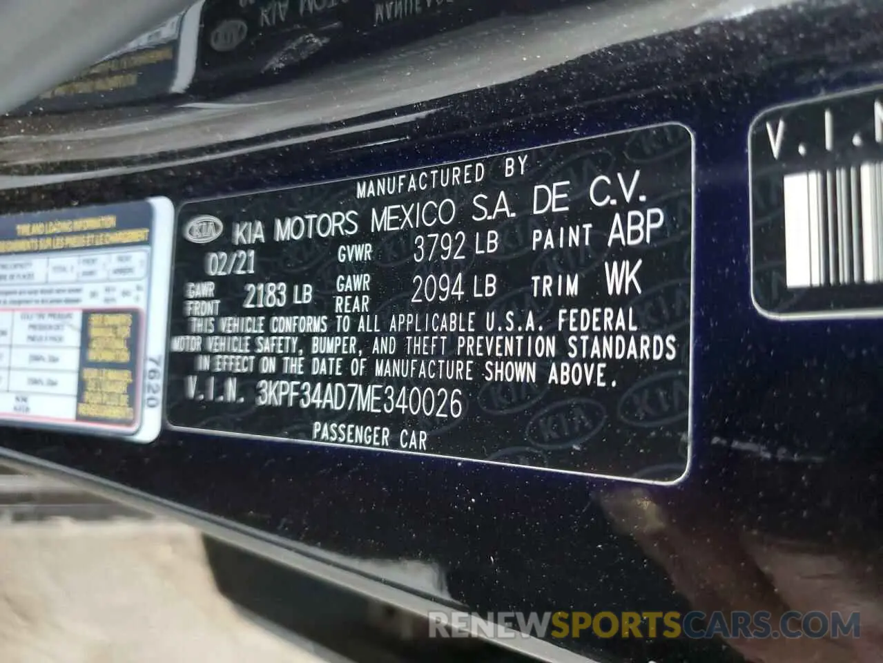 15 fotografías del automóvil dañado 3KPF34AD7ME340026 KIA FORTE 2021