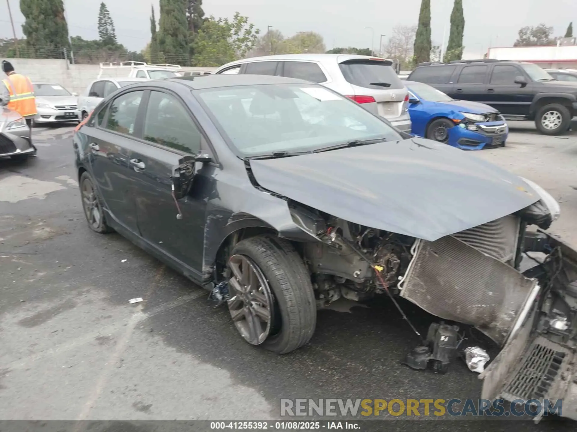 14 fotografías del automóvil dañado 3KPF34AD8ME322280 KIA FORTE 2021