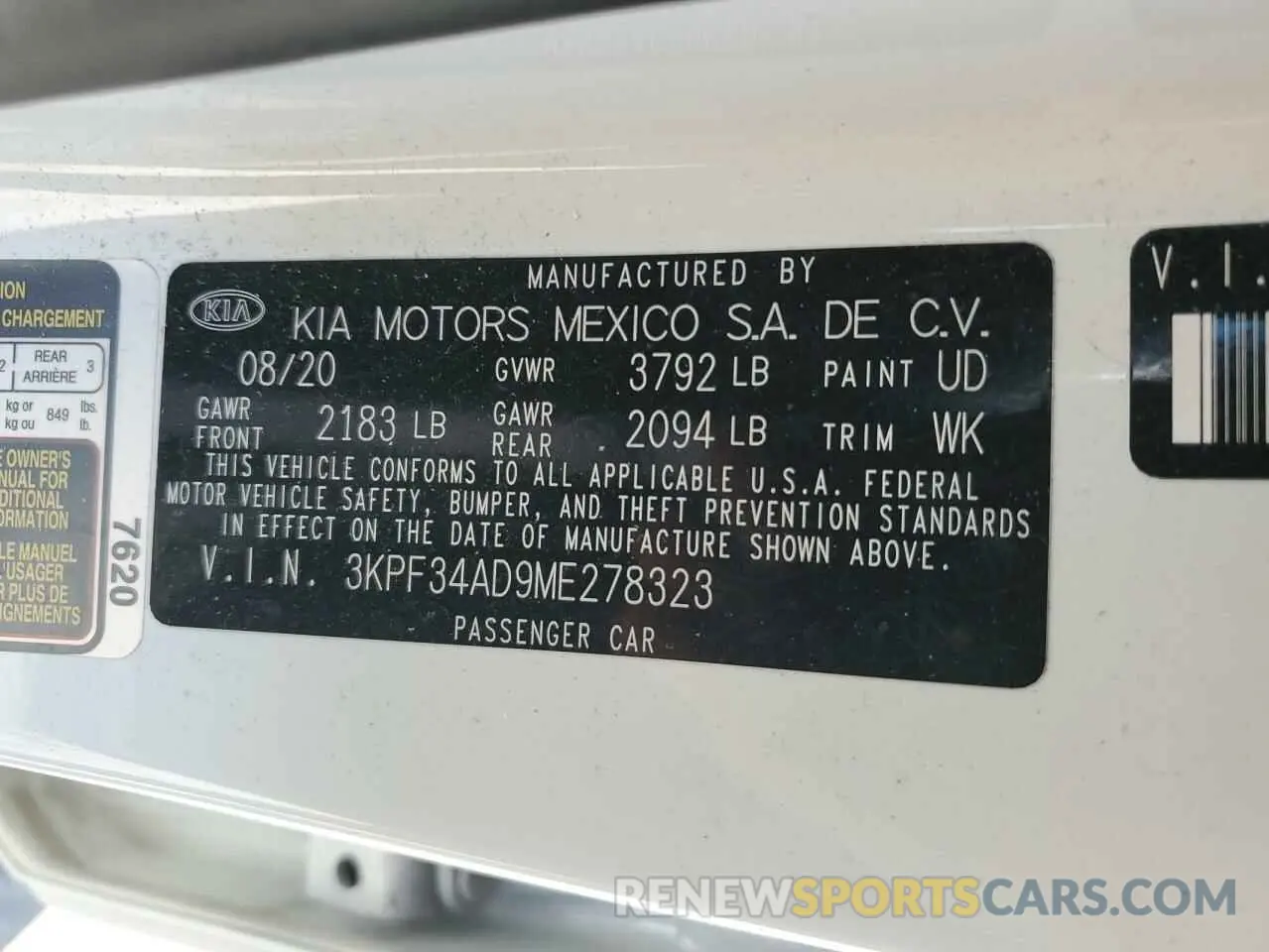 15 fotografías del automóvil dañado 3KPF34AD9ME278323 KIA FORTE 2021