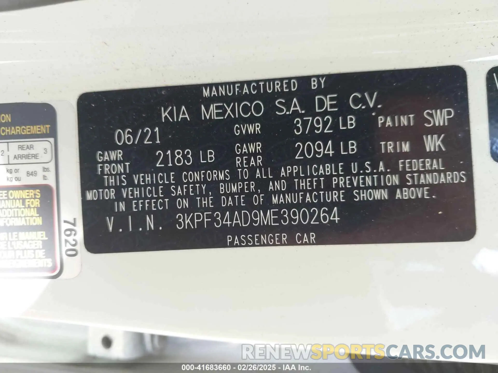 9 fotografías del automóvil dañado 3KPF34AD9ME390264 KIA FORTE 2021