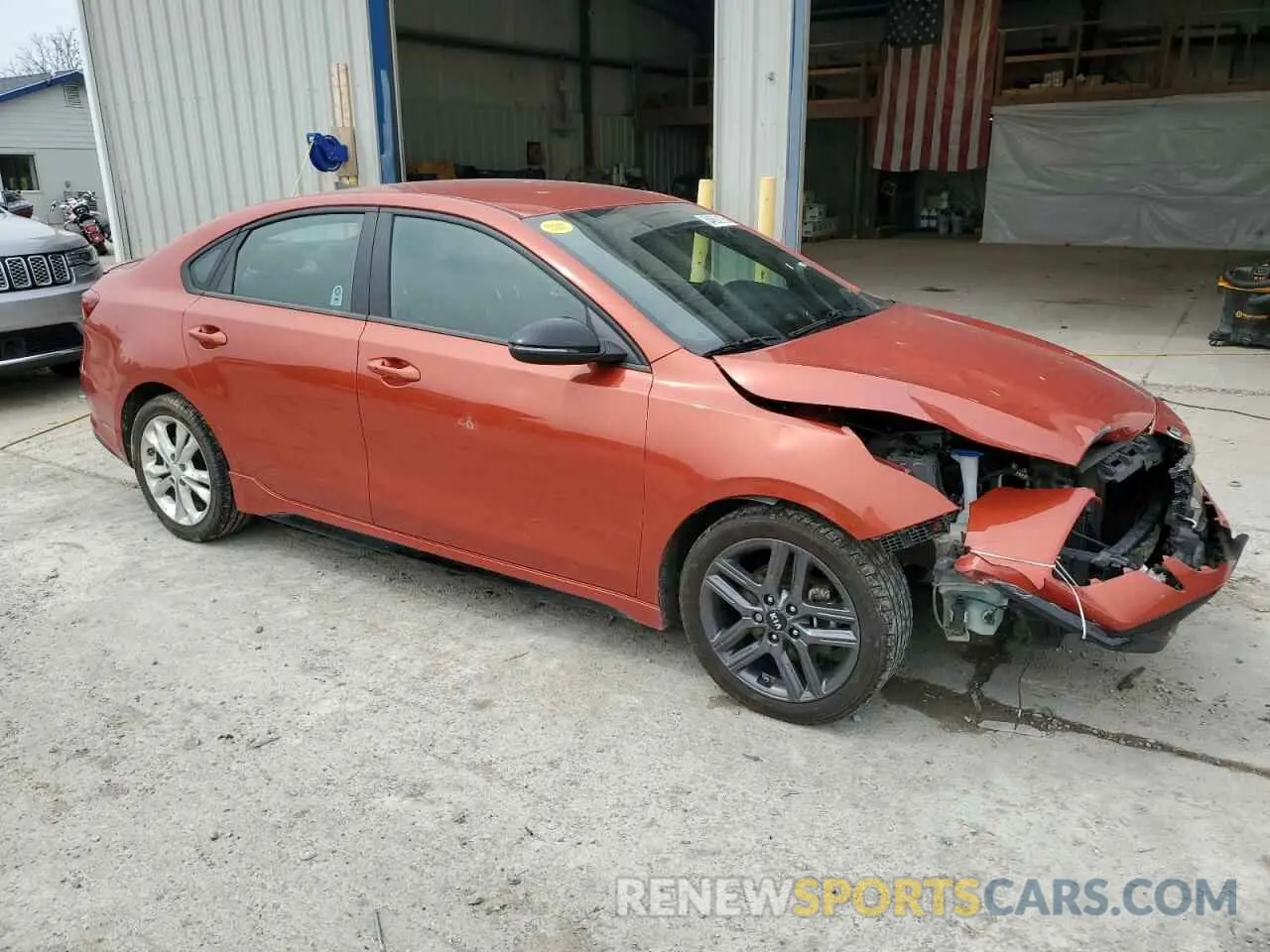 4 fotografías del automóvil dañado 3KPF34ADXME328369 KIA FORTE 2021