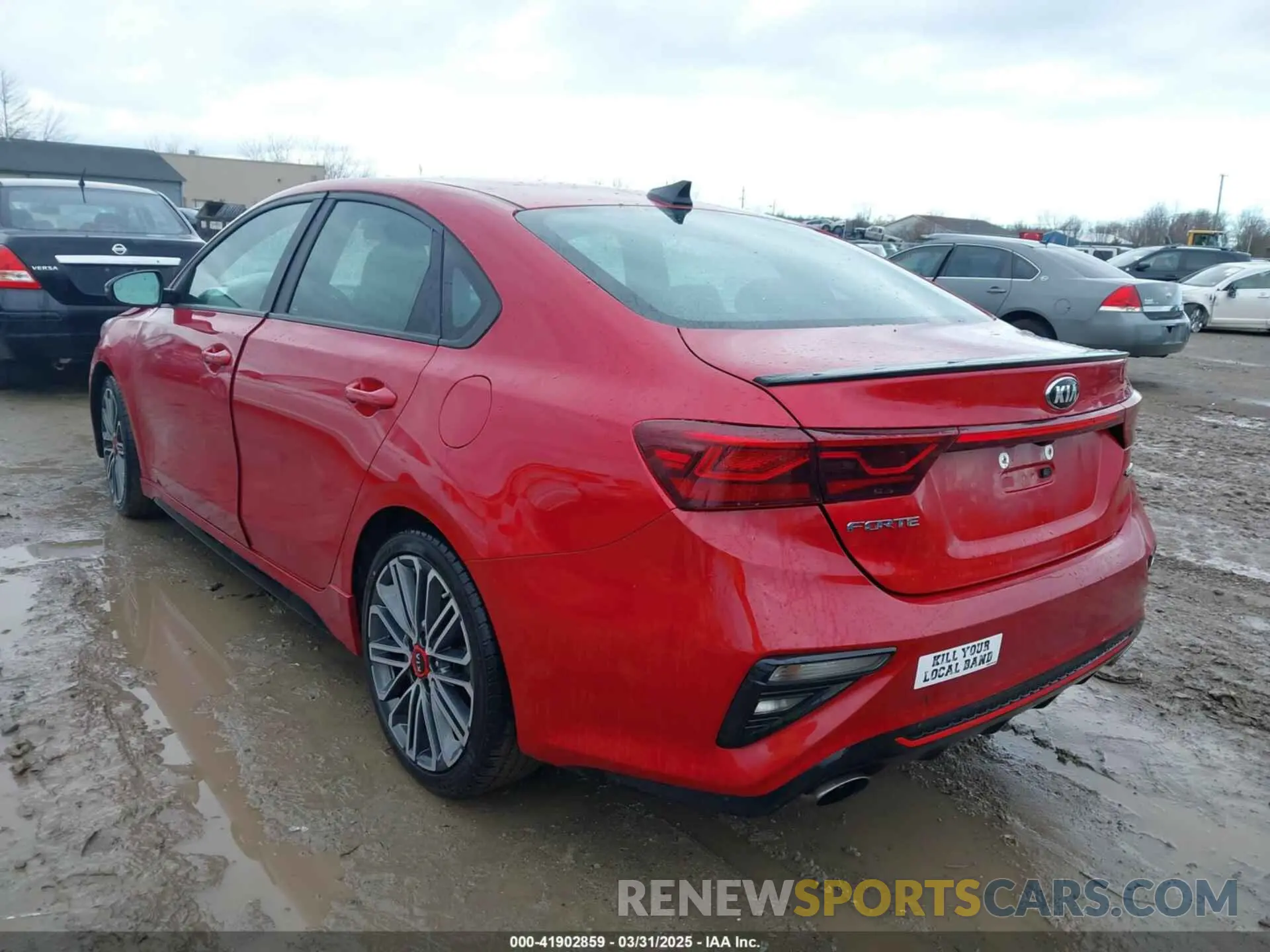 3 fotografías del automóvil dañado 3KPF44AC1ME308614 KIA FORTE 2021