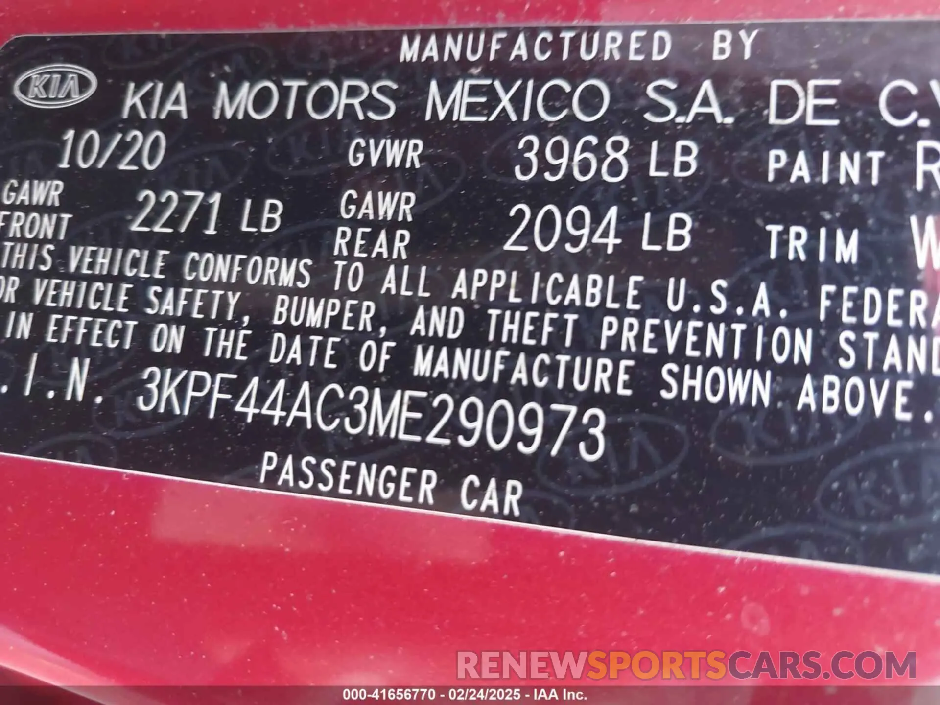 9 fotografías del automóvil dañado 3KPF44AC3ME290973 KIA FORTE 2021