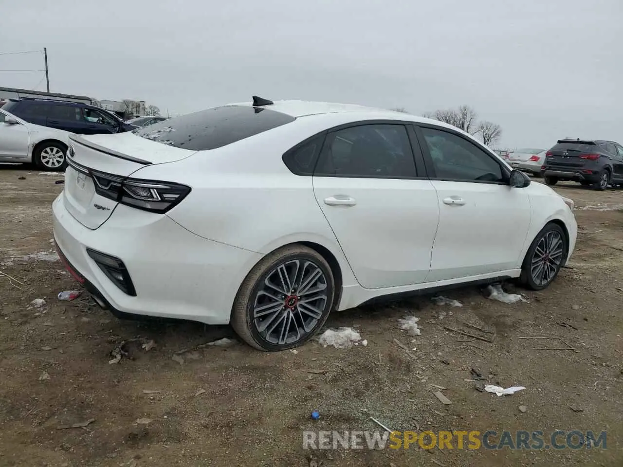 3 fotografías del automóvil dañado 3KPF44AC5ME280624 KIA FORTE 2021