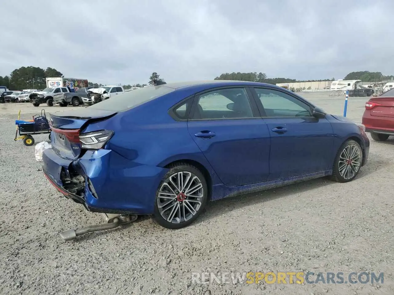 3 fotografías del automóvil dañado 3KPF44AC5ME367424 KIA FORTE 2021