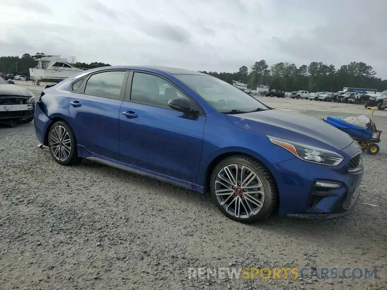 4 fotografías del automóvil dañado 3KPF44AC5ME367424 KIA FORTE 2021