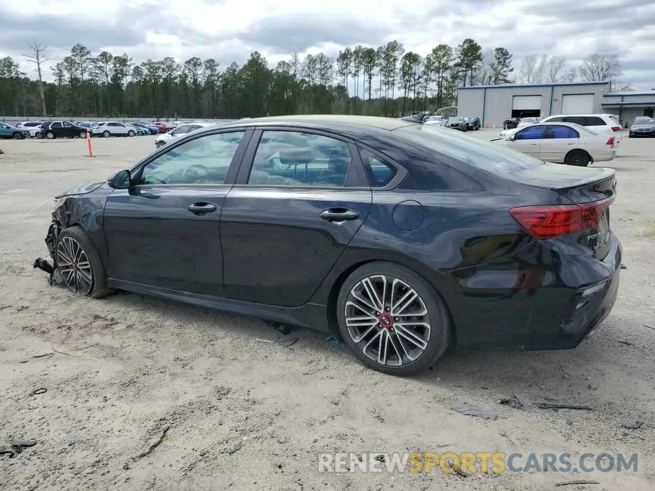 2 fotografías del automóvil dañado 3KPF44AC5ME414550 KIA FORTE 2021