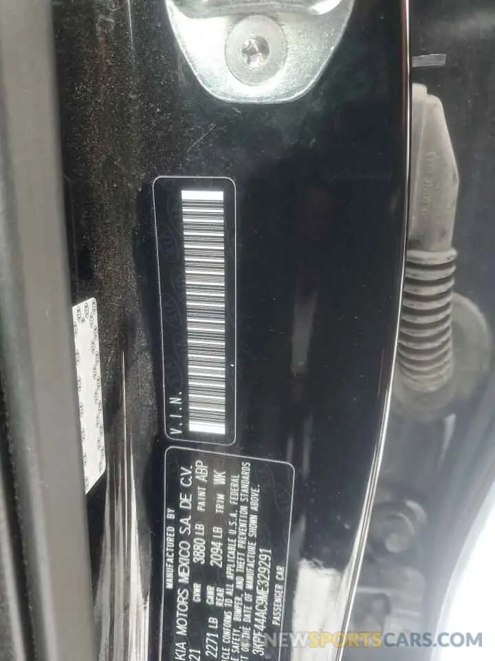13 fotografías del automóvil dañado 3KPF44AC9ME329291 KIA FORTE 2021