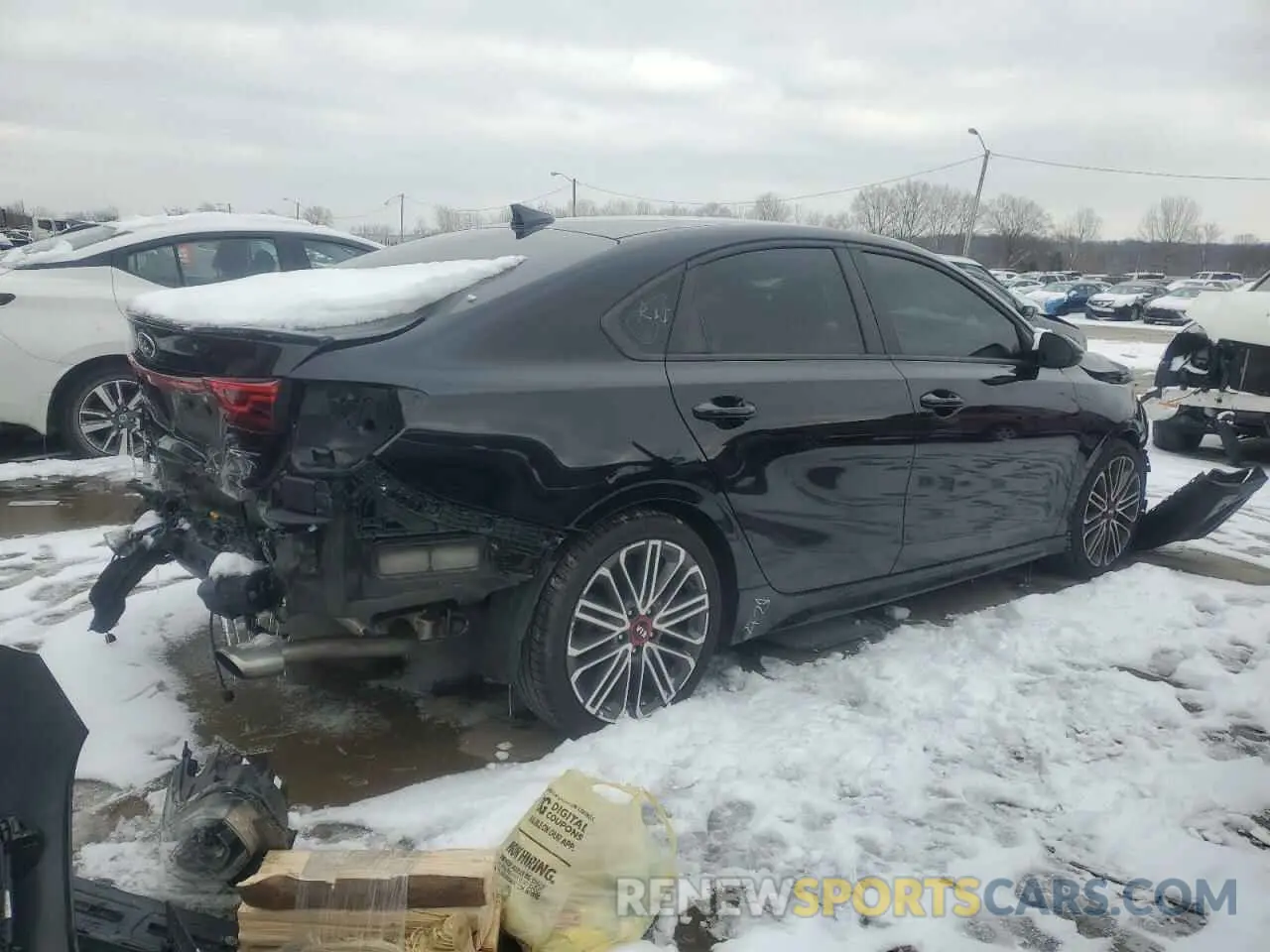 3 fotografías del automóvil dañado 3KPF44AC9ME329291 KIA FORTE 2021