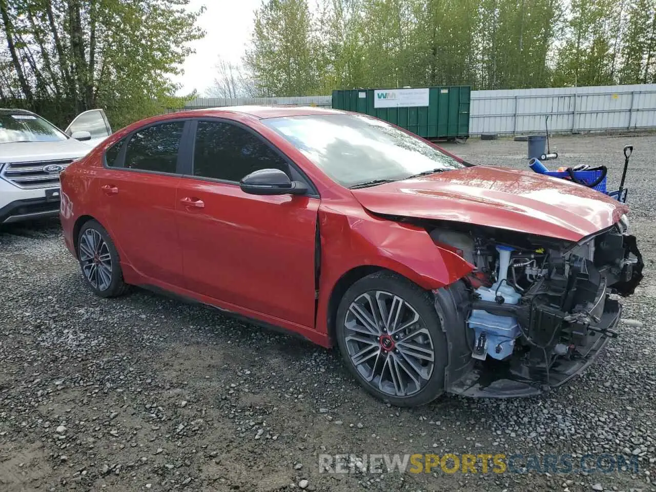 4 fotografías del automóvil dañado 3KPF44ACXME277542 KIA FORTE 2021