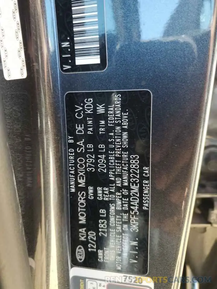 13 fotografías del automóvil dañado 3KPF54AD2ME322883 KIA FORTE 2021