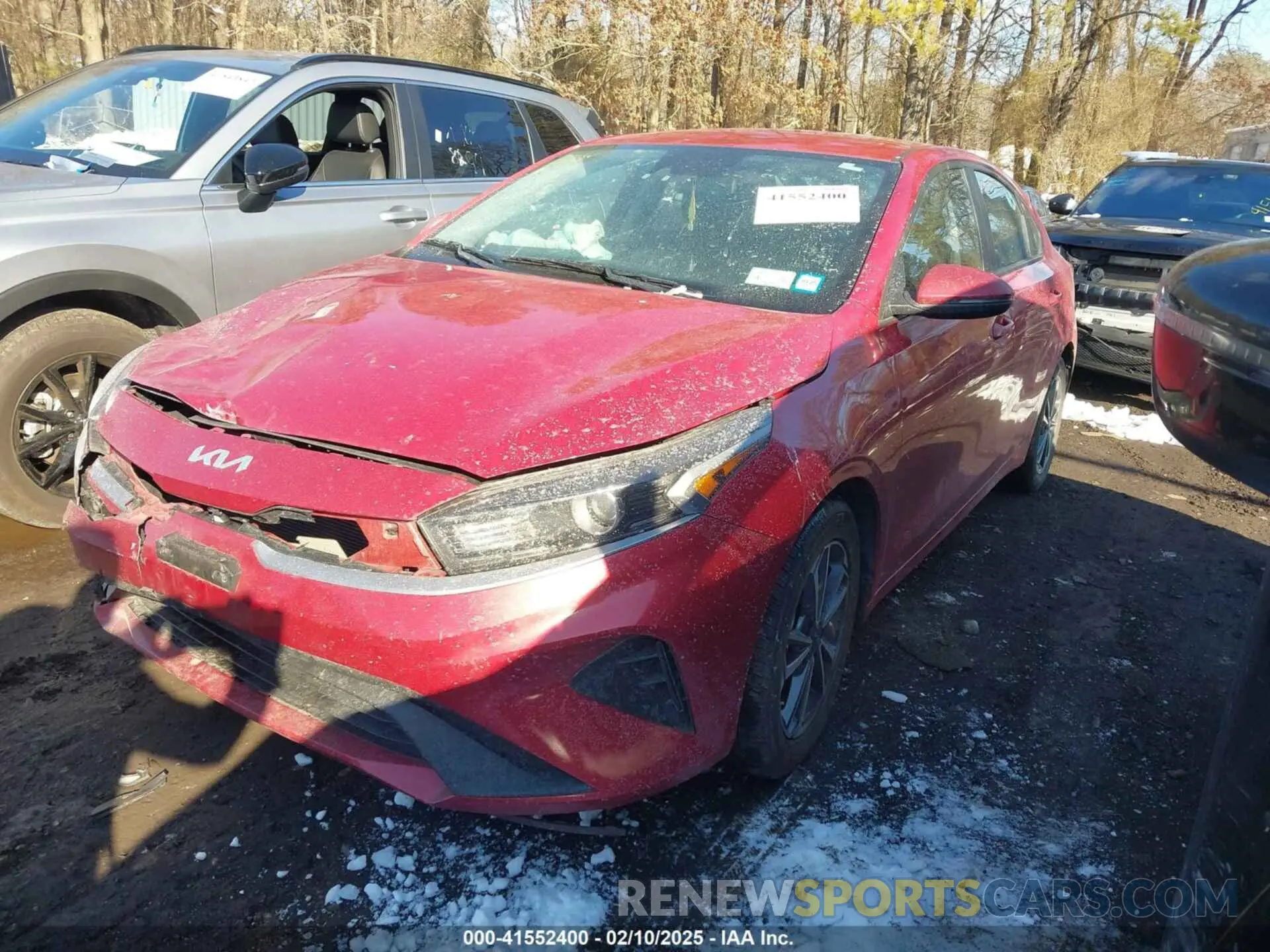 2 fotografías del automóvil dañado 3KPF24AD1NE471330 KIA FORTE 2022
