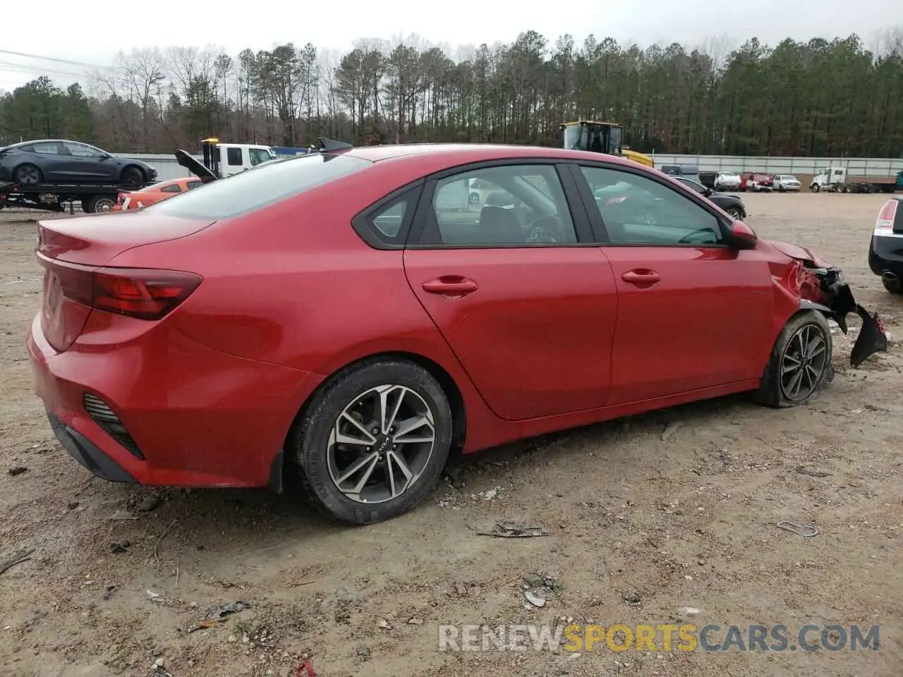 3 fotografías del automóvil dañado 3KPF24AD1NE494624 KIA FORTE 2022