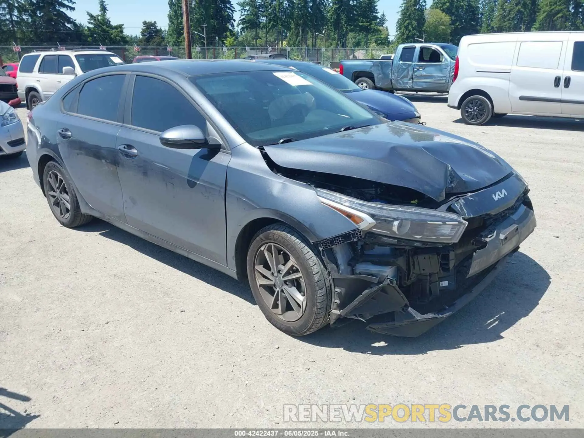 1 fotografías del automóvil dañado 3KPF24AD2NE502195 KIA FORTE 2022
