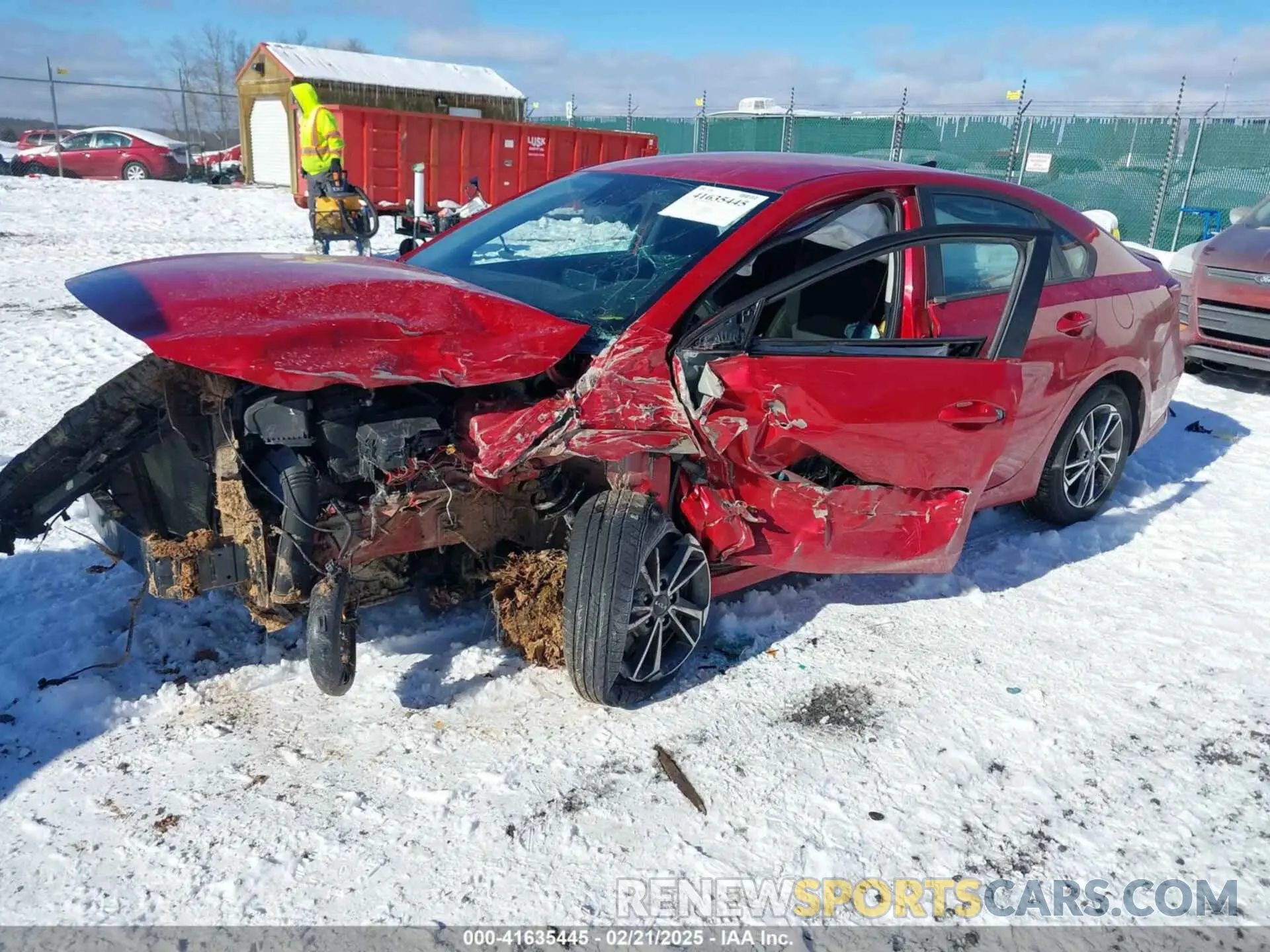 2 fotografías del automóvil dañado 3KPF24AD3NE449829 KIA FORTE 2022